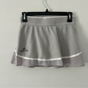 Adidas by Stella McCartney Grey White Mesh Barricade Australia Tennis Skirt XS